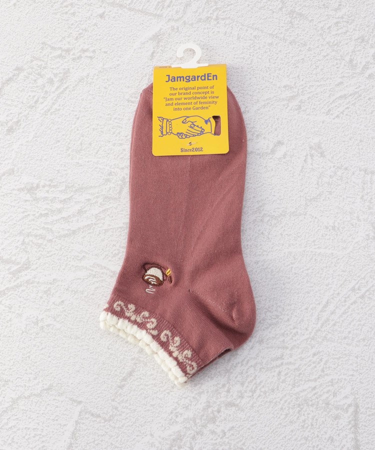 ワンズテラス(one'sterrace)の◆ピコットカフェ刺繍 アンクルソックス1