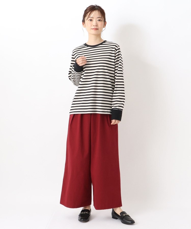 ワンズテラス(one'sterrace)の◆クルーネック長袖ボーダープルオーバー9
