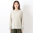 ワンズテラス(one'sterrace)の◆クルーネック長袖ボーダープルオーバー1