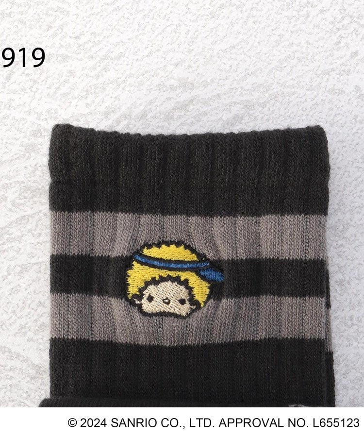 ワンズテラス(one'sterrace)の◆【ワンズテラスオリジナル】サンリオキャラクターズ 顔刺繍柄クォーターソックス パティ＆ジミー5