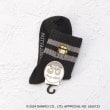 ワンズテラス(one'sterrace)の◆【ワンズテラスオリジナル】サンリオキャラクターズ 顔刺繍柄クォーターソックス パティ＆ジミー ブラック(919)