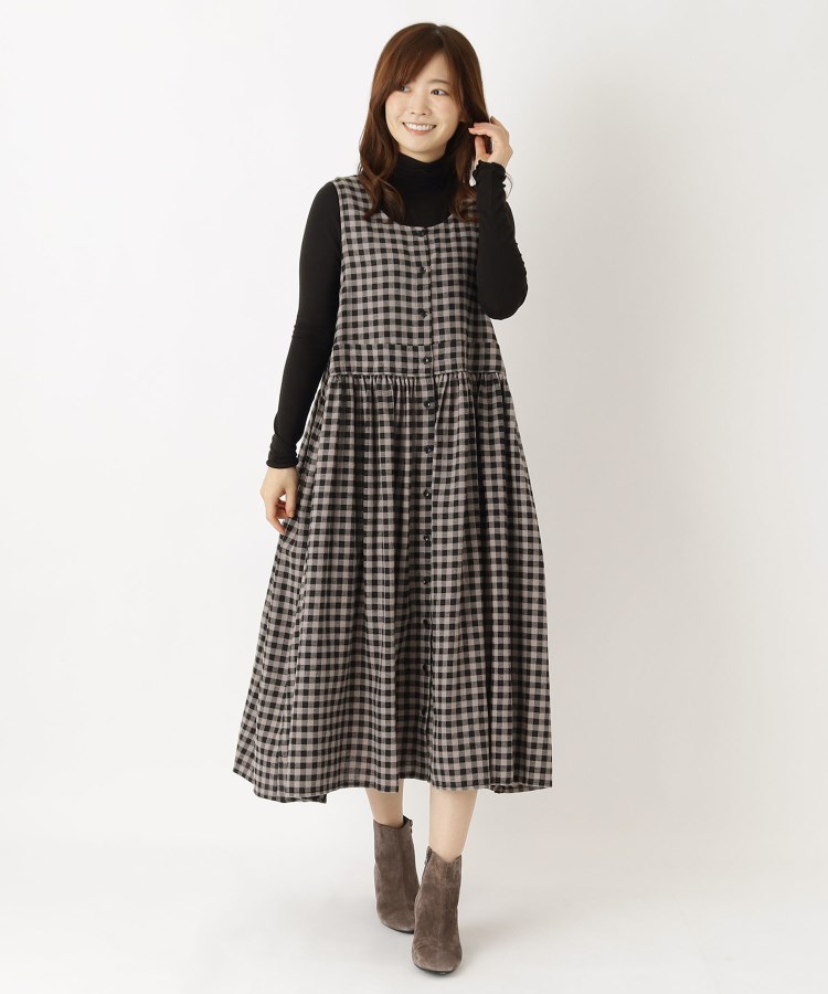 ネル 2WAYエプロンワンピース(マキシ・ロングワンピース ネル 2WAYエプロンワンピース(マキシ・ロングワンピース