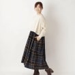 ワンズテラス(one'sterrace)の裏毛ネル切替ワンピース アイボリー(904)