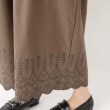 ワンズテラス(one'sterrace)のフランネル 裾刺繍9分丈フレアパンツ7