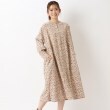 ワンズテラス(one'sterrace)のコーデュロイ小花柄プリント前開きワンピース ベージュ(952)