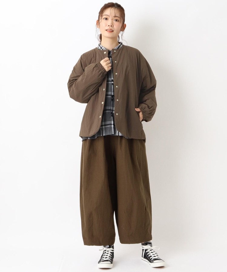 ワンズテラス(one'sterrace)の軽量中綿入り ノーカラーブルゾン11