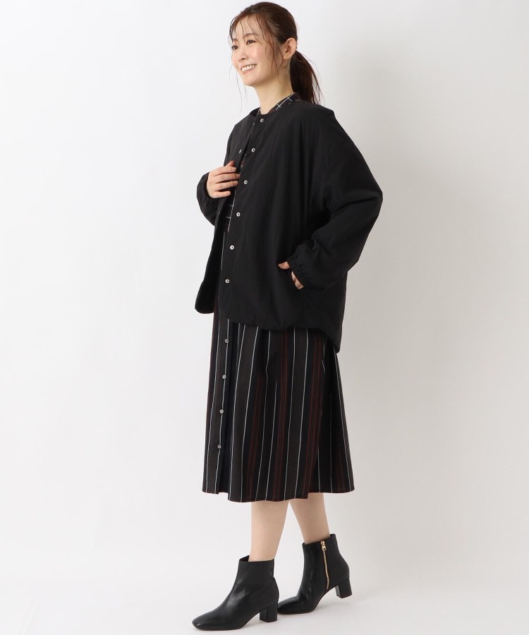 ワンズテラス(one'sterrace)の軽量中綿入り ノーカラーブルゾン14