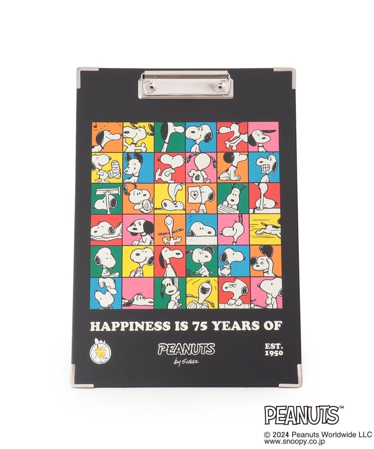 ワンズテラス(one'sterrace)の◆SNOOPY クリップボードA4 75th ブラック(919)