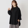 ワンズテラス(one'sterrace)の【リンネル12月号掲載】ハイネックギャザー　チュニックシャツ ブラック(919)