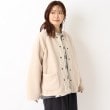 ワンズテラス(one'sterrace)のボア無地ショート丈 ブルゾン アイボリー(904)