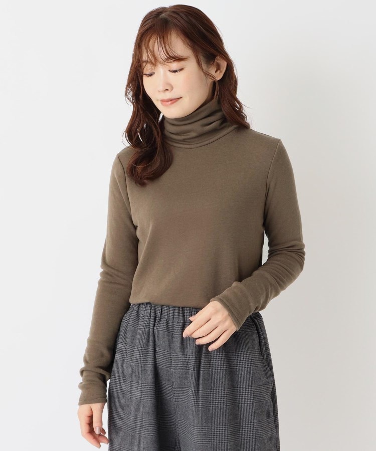 ワンズテラス(one'sterrace)の◆【リンネル12月号掲載】裏起毛タートルネックプルオーバー モカブラウン(942)