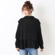 ワンズテラス(one'sterrace)のサイド開き タートルニットベスト ブラック(919)