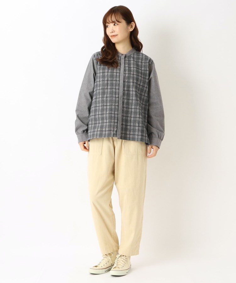 ワンズテラス(one'sterrace)のフランネルチェック柄 刺繍シャツブラウス11