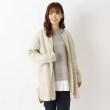 ワンズテラス(one'sterrace)の裏起毛 ニットソーファスナー開き 羽織り ベージュ(952)