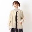ワンズテラス(one'sterrace)の起毛 メランジニットソーカーディガン ライトベージュ(951)