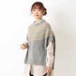 ワンズテラス(one'sterrace)の求心柄ニットベスト グレー(912)