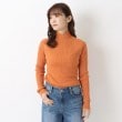 ワンズテラス(one'sterrace)のボトルネック ラグランスリーブニットプルオーバー オレンジ(967)