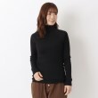 ワンズテラス(one'sterrace)のボトルネック ラグランスリーブニットプルオーバー ブラック(919)