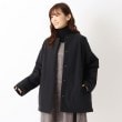 ワンズテラス(one'sterrace)の◆中綿 ノーカラーショートコート ブラック(919)