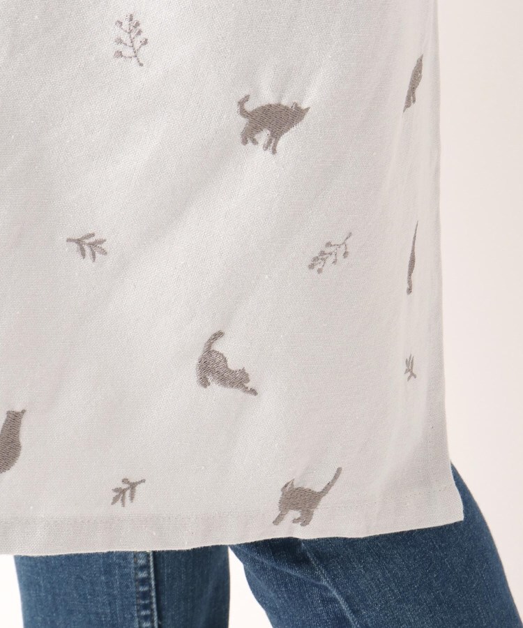 ワンズテラス(one'sterrace)の◆【ワンズテラスオリジナル】ねこ 刺繍エプロン バッククロス型7