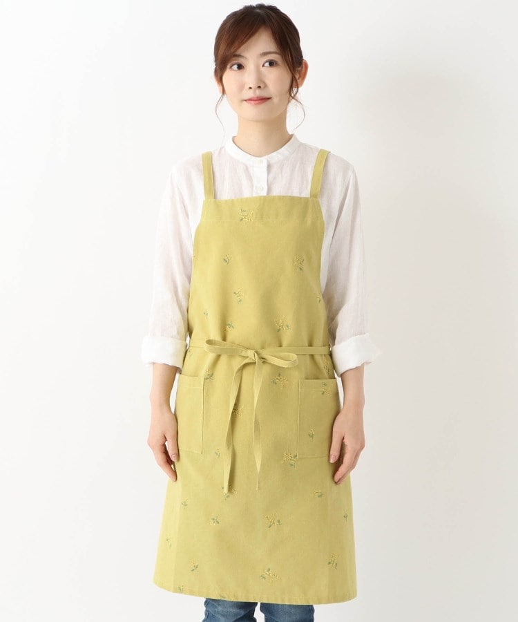 ◇【ワンズテラスオリジナル】いちご 刺繍エプロン（エプロン