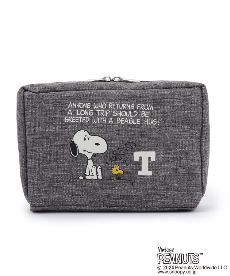 ワンズテラス(one'sterrace)の◆SNOOPY イニシャルポーチ T グレー(912)
