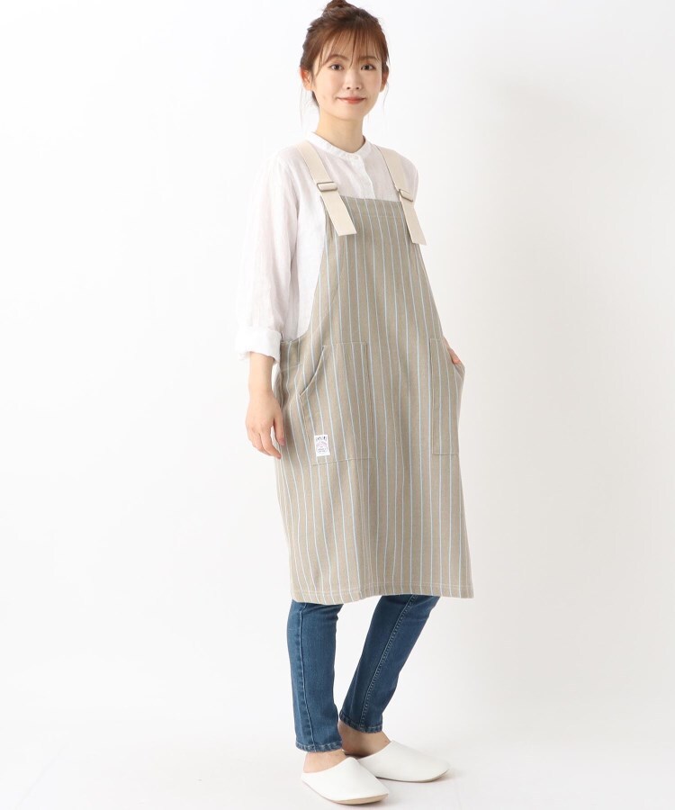 ワンズテラス(one'sterrace)の◆ファボリ カバーオールエプロン ストライプ10