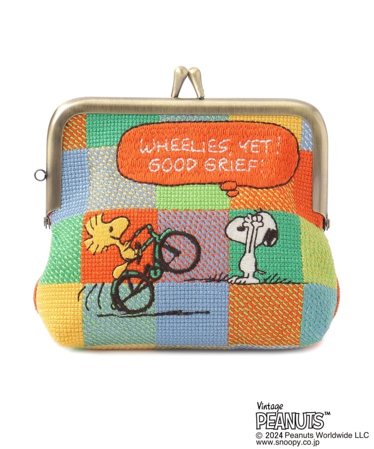 ◇SNOOPY 畳刺繍ペンポーチ ミニがま口(スヌーピー) | one ◇SNOOPY 畳刺繍ペンポーチ ミニがま口(スヌーピー) | one