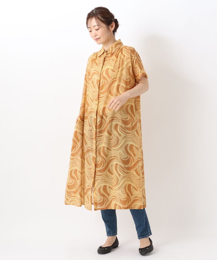 ワンズテラス(one'sterrace)の◆リゾート 半袖前開きワンピース14