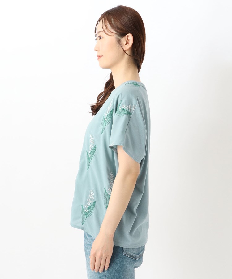 ワンズテラス(one'sterrace)の刺繍フレンチスリーブプルオーバー スズラン2