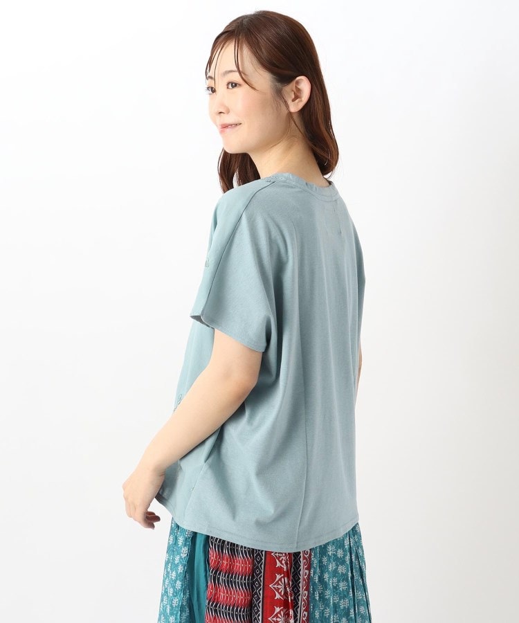 ワンズテラス(one'sterrace)の刺繍フレンチスリーブプルオーバー フローラバード12