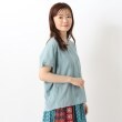 ワンズテラス(one'sterrace)の刺繍フレンチスリーブプルオーバー フローラバード ブルー(993)