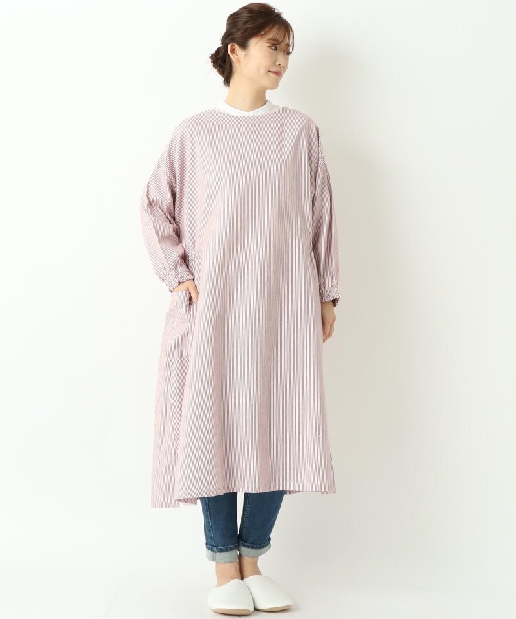 ワンズテラス(one'sterrace)の◆ストライプ ロングギャザーかっぽう着10