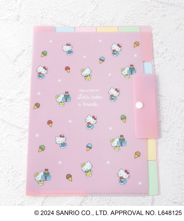 ワンズテラス(one'sterrace)の◆【先行販売】ハローキティ 上横ポケットファイル A4 HELLO KITTY 50th1