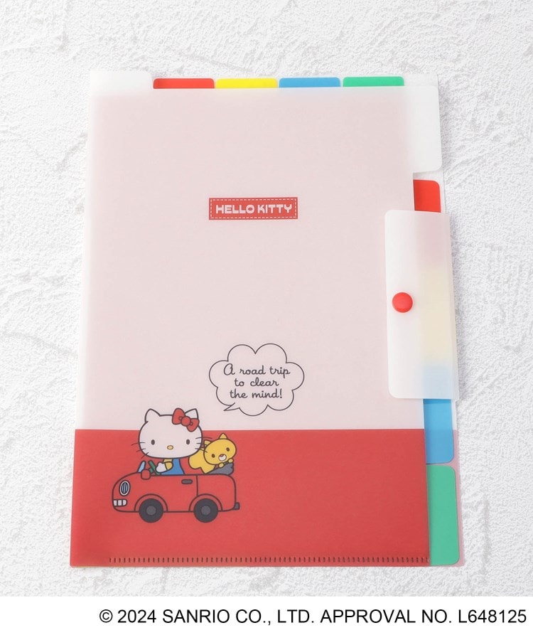 ワンズテラス(one'sterrace)の◆【先行販売】ハローキティ 上横ポケットファイル A4 HELLO KITTY 50th ホワイト(901)