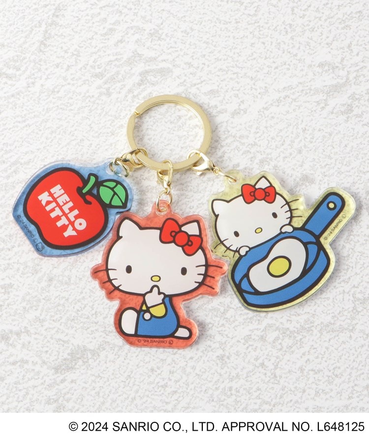 ワンズテラス(one'sterrace)の◆【先行販売】ハローキティ 3連アクリルキーホルダー フード HELLO KITTY 50th1