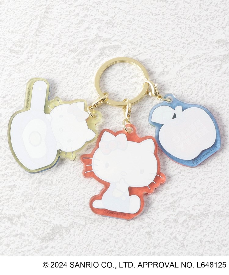 ◇【先行販売】ハローキティ 3連アクリルキーホルダー フード ◇【先行販売】ハローキティ 3連アクリルキーホルダー フード