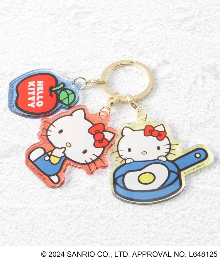 ◇【先行販売】ハローキティ 3連アクリルキーホルダー フード ◇【先行販売】ハローキティ 3連アクリルキーホルダー フード