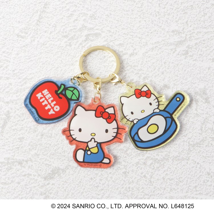 ワンズテラス(one'sterrace)の◆【先行販売】ハローキティ 3連アクリルキーホルダー フード HELLO KITTY 50th その他