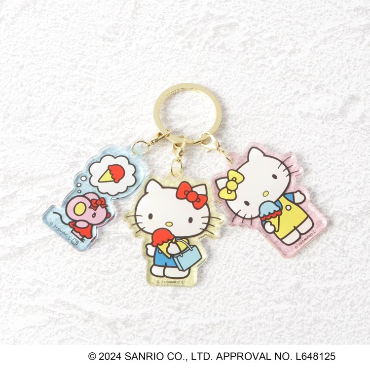 ワンズテラス(one'sterrace)の◆【先行販売】ハローキティ 3連アクリルキーホルダー アイス HELLO KITTY 50th その他