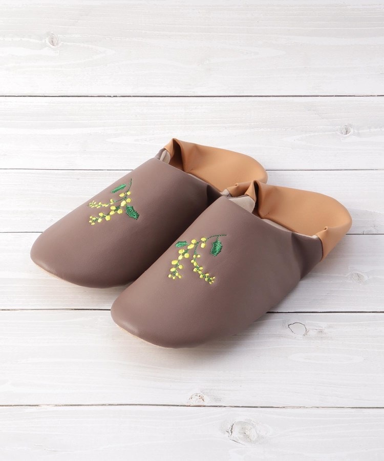 ワンズテラス(one'sterrace)の◆【ワンズテラスオリジナル】ミモザ ルームシューズ ワンポイント刺繍1