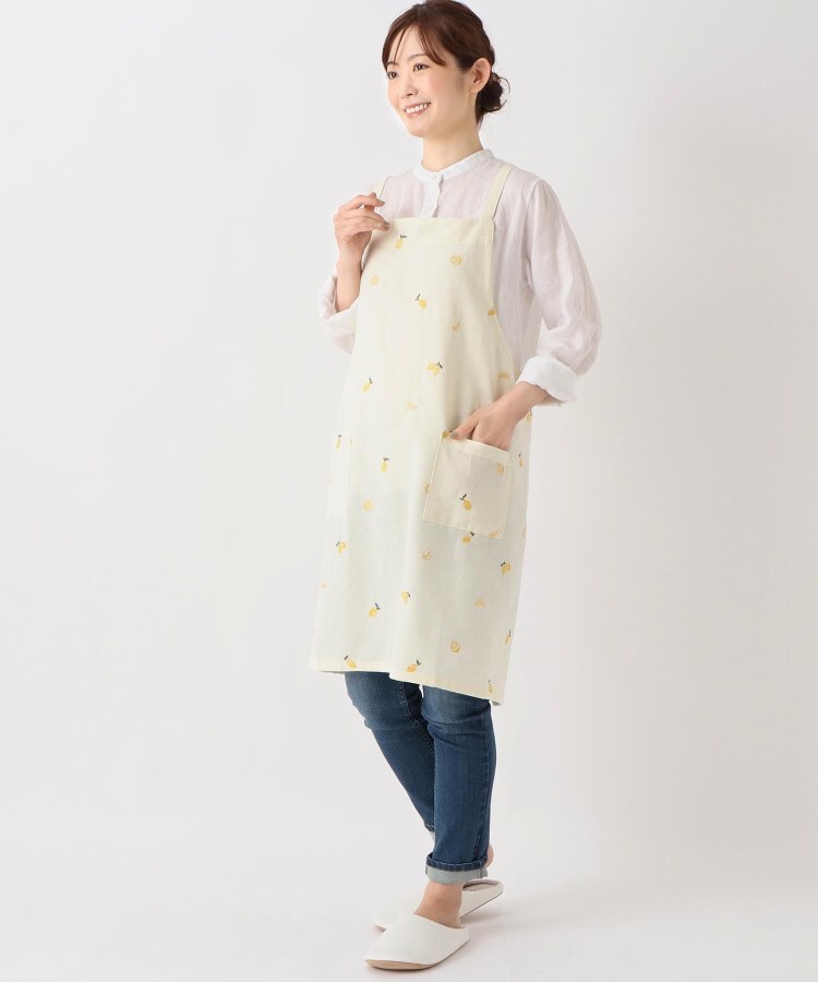 ワンズテラス(one'sterrace)の◆【ワンズテラスオリジナル】レモン 刺繍バッククロスエプロン12