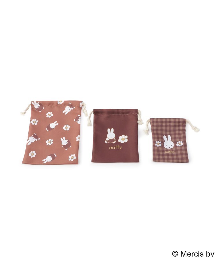 ワンズテラス(one'sterrace)の◆Dick Bruna miffy 巾着 3P ストロベリー＆チョコレート4