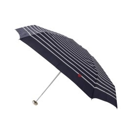ワンズテラス(one'sterrace)の【晴雨兼用/UV】Wpc. ハート刺繍ボーダー折傘 mini 折りたたみ傘
