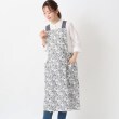 ワンズテラス(one'sterrace)の◆【ワンズテラスオリジナル】ボタニカルフラワー エプロン チャコールグレー(913)