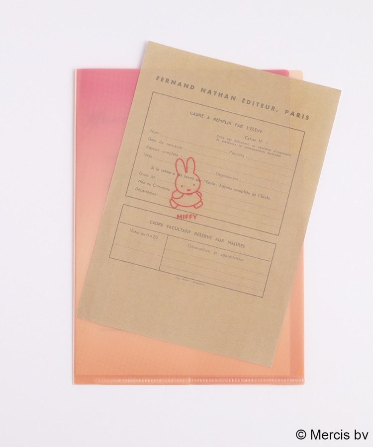 ワンズテラス(one'sterrace)の◆【先行販売】Dick Bruna miffy ポケットクリアファイル A54