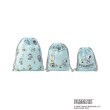 ワンズテラス(one'sterrace)の◆【ワンズテラスオリジナル】SNOOPY 巾着 3P フラワー ブルー(993)