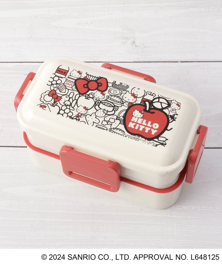 ◇【先行販売】ハローキティ 抗菌ふわっと弁当箱 2段(ランチ ◇【先行販売】ハローキティ 抗菌ふわっと弁当箱 2段(ランチ