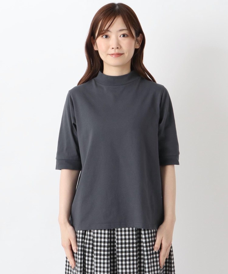 ワンズテラス(one'sterrace)の◆ハイネック 5分袖カットソープルオーバー1