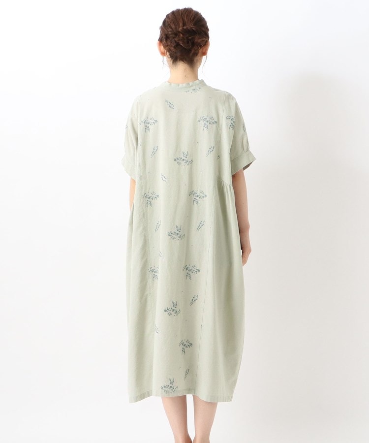◇コットン総柄刺繍ワンピース(マキシ・ロングワンピース ◇コットン総柄刺繍ワンピース(マキシ・ロングワンピース